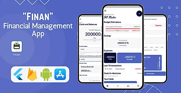 Finan v2.1 - Financial Management App | Flutter & Firebase | Android & iOS
