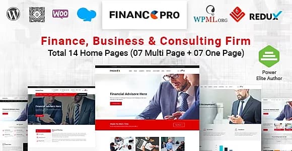 FinancePro WordPress Theme