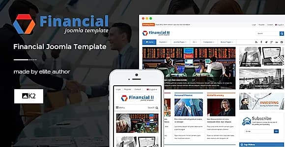 Financial II - Responsive Business Joomla Theme