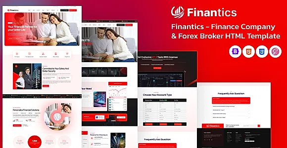 Finantics - Finance Company & Forex Broker HTML Template