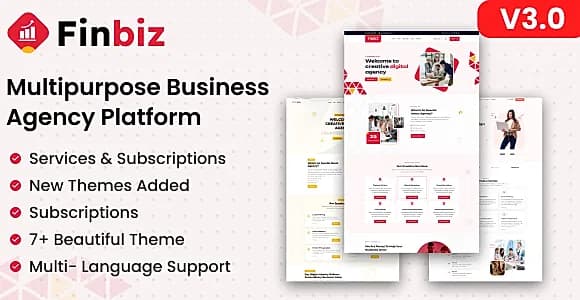 FinBiz - Multipurpose Business Agency Platform