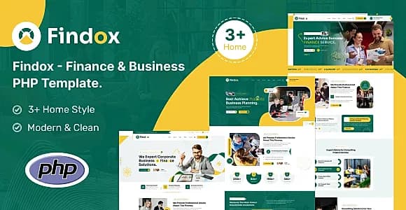 Findox – Finance & Business PHP Template