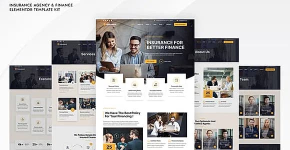 Finsurance - Insurance Agency & Finance Template Kit
