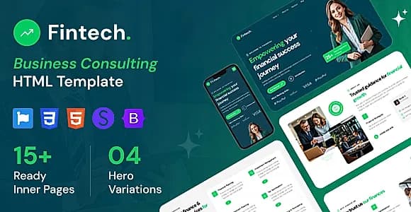 Fintech - Business Consulting HTML Template