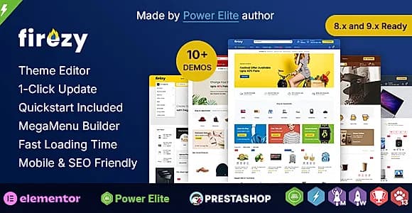 Firezy - Multi purpose Elementor PrestaShop Theme