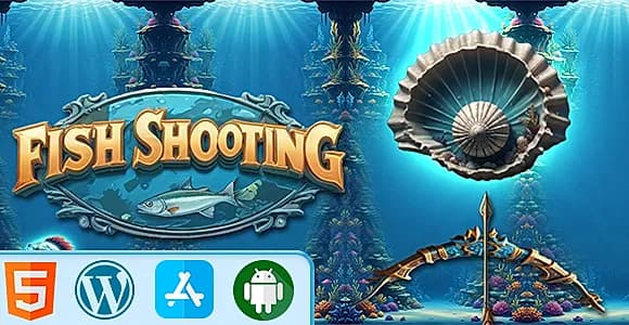 Fish Shooting Game - HTML5 Construct3 Game