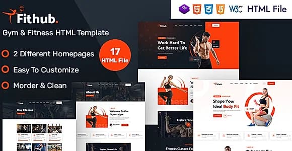 Fithub - Gym & Fitness HTML Template