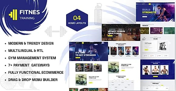 Fitnes - Gym Management System Laravel Script