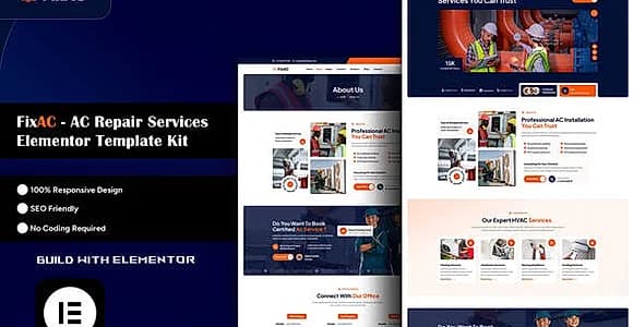 FixAC - AC Repair Services Elementor Template Kit
