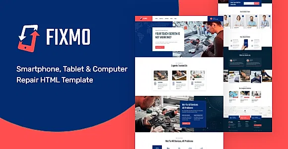 Fixmo – Smartphone Repair Services HTML Template