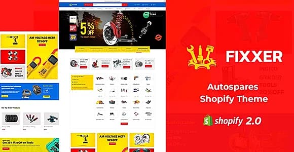Fixxer - Hardwares & Tools Shop Shopify Theme