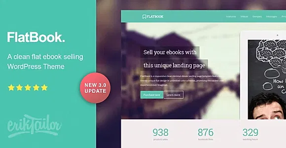 FlatBook WordPress Theme