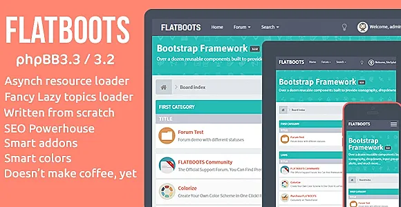 FLATBOOTS | High-Performance and Modern Theme For phpBB