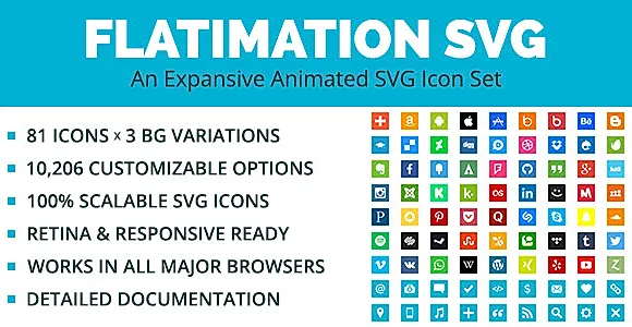 Flatimation SVG - An Animated SVG Icon Set