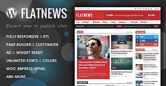 FlatNews WordPress Theme