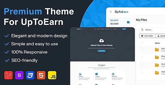 Flaty - Premium Theme For UpToEarn