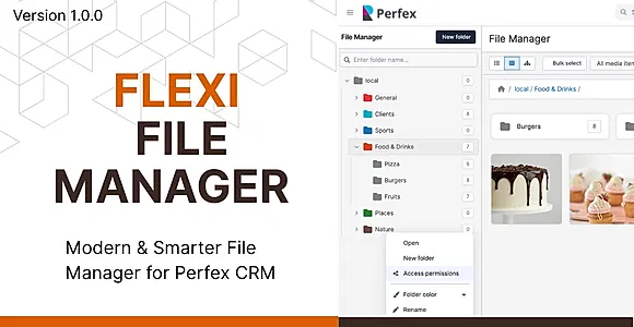 Flexi File Manager Module for Perfex