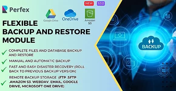 Flexible Backup and Restore Module for Perfex