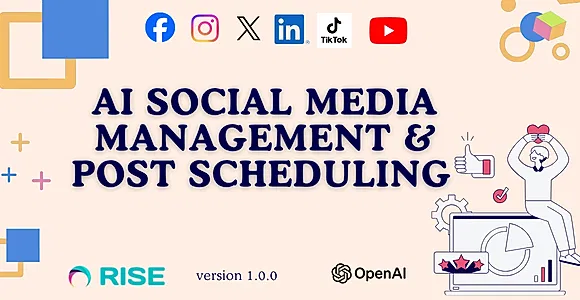 FlexSocial - AI Social Media Management and Post Scheduling for RISE CRM