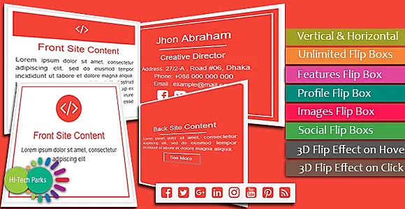 Flip Box - Bootstrap Flipping Card