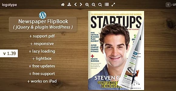 Flipbook WordPress Plugin Newspaper