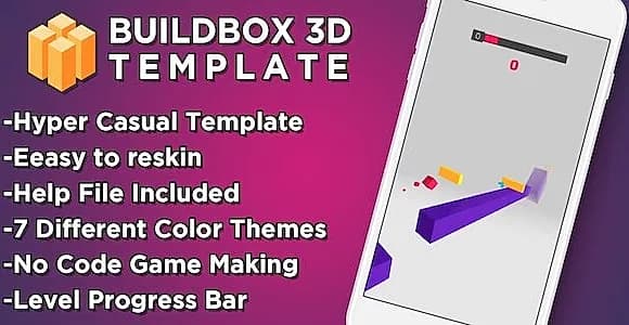 Flippy Cube - Buildbox 3D Hyper Casual Game