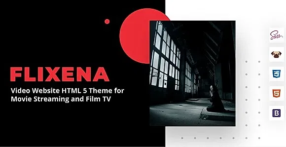 Flixena - Video Website HTML 5 Template for Movie Streaming and Film TV