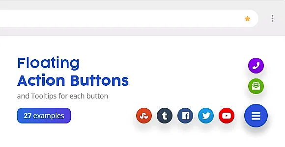 Floating Action Buttons - Pure CSS3