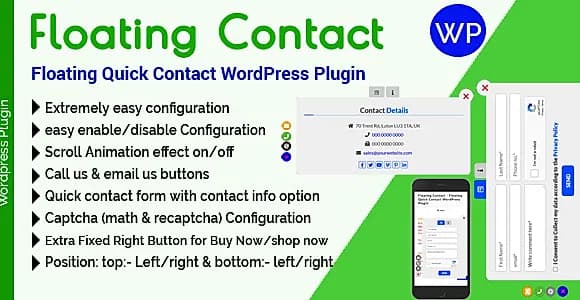 Floating Contact WordPress Plugin