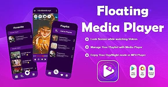 Floating Media Player -  Floating Video Player - All Formats Video Player - Android Player - Float