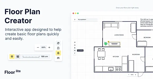 FloorLite - Interactive Floor Plan Creator