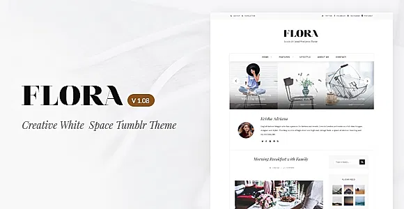 Flora | Responsive Tumblr Theme