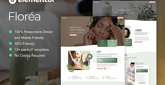 Florea -  Beauty Care Services Elementor Pro Template Kit