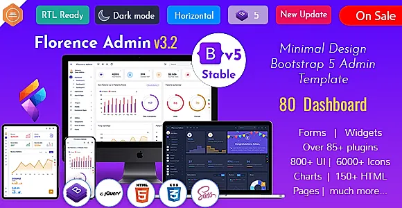 Florence Admin - Bootstrap Admin Dashboard Template & User Interface