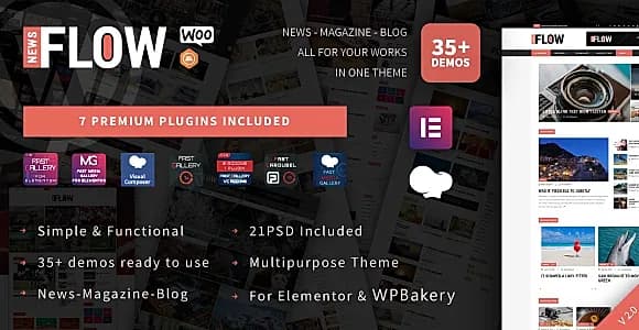 FlowNews WordPress Theme