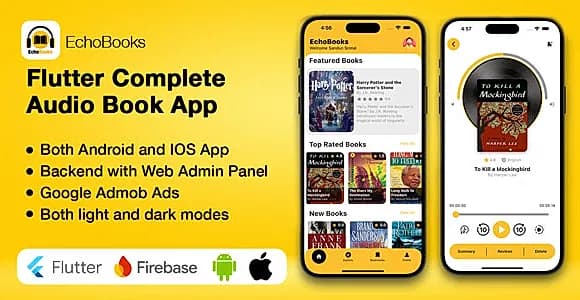 Flutter Audio Book App with Admin Panel - EchoBooks