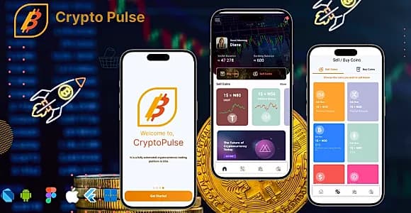 Flutter Crypto Pulse Tracker - Flutter App for Cryptocurrency - Flutter last version