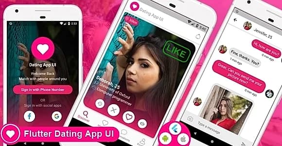 Flutter Dating App UI for Android and iOS
