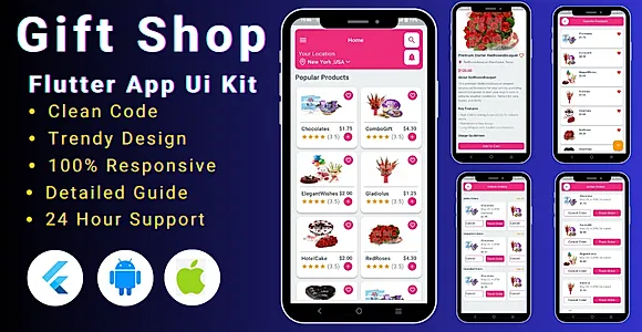 Flutter eCommerce UI Kit - Flutter Gift Shop App - Online Gift Store