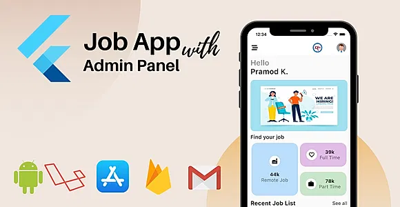 Flutter Job Portal App with Admin Panel