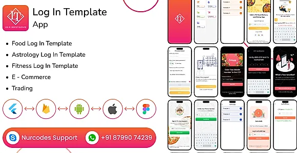 Flutter Login Page Ui Kit | Android | IOS