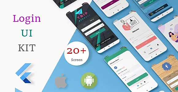 Flutter Login UI Kit | Best UI | 24+ screen