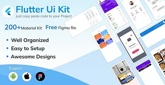 Flutter Material UI kit - 200+ components ready to use