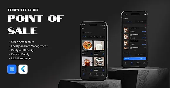 Flutter POS UI Template - Modern & Multi-language