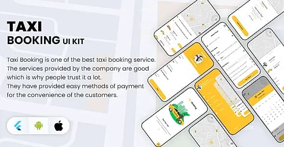 Flutter Taxi Booking App UI KIT