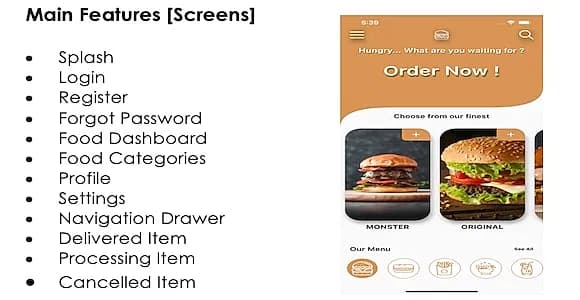 Flutter Template - Ordering Application