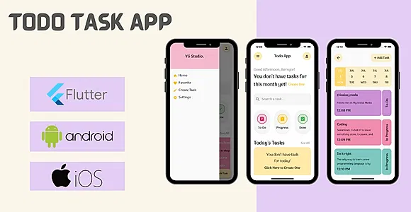 Flutter Todo Task App | SQLite with GetX | Android & iOS