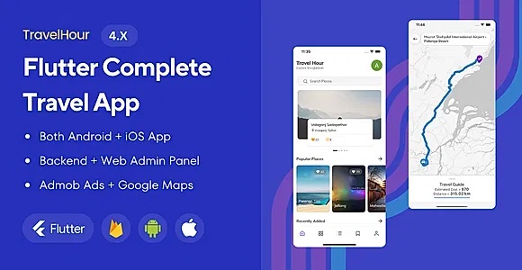 Flutter Travel App with Admin Panel - Travel Hour