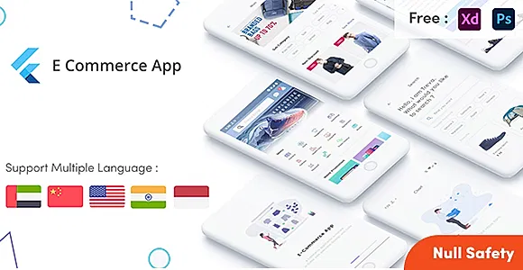 Flutter Treva Shop Ecommerce UI KIT in flutter 3.0 e-commerce store apps