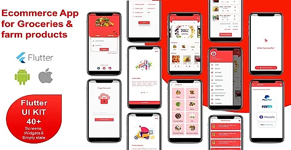 Flutter UI Kit for Ecommerce(Grocery App)